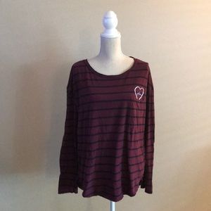 XL L Anthropologie rugby follow heart pocket